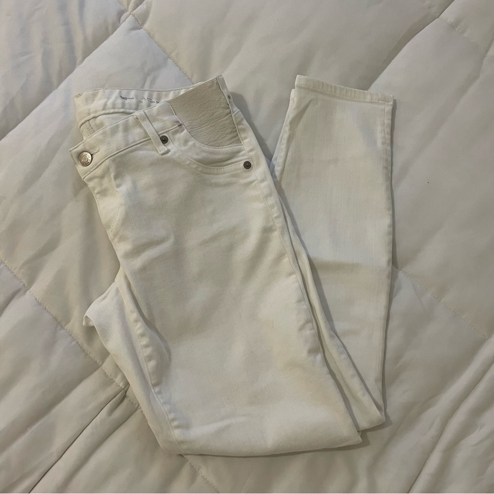 Loft Maternity Inset Panel Capri Jeans
